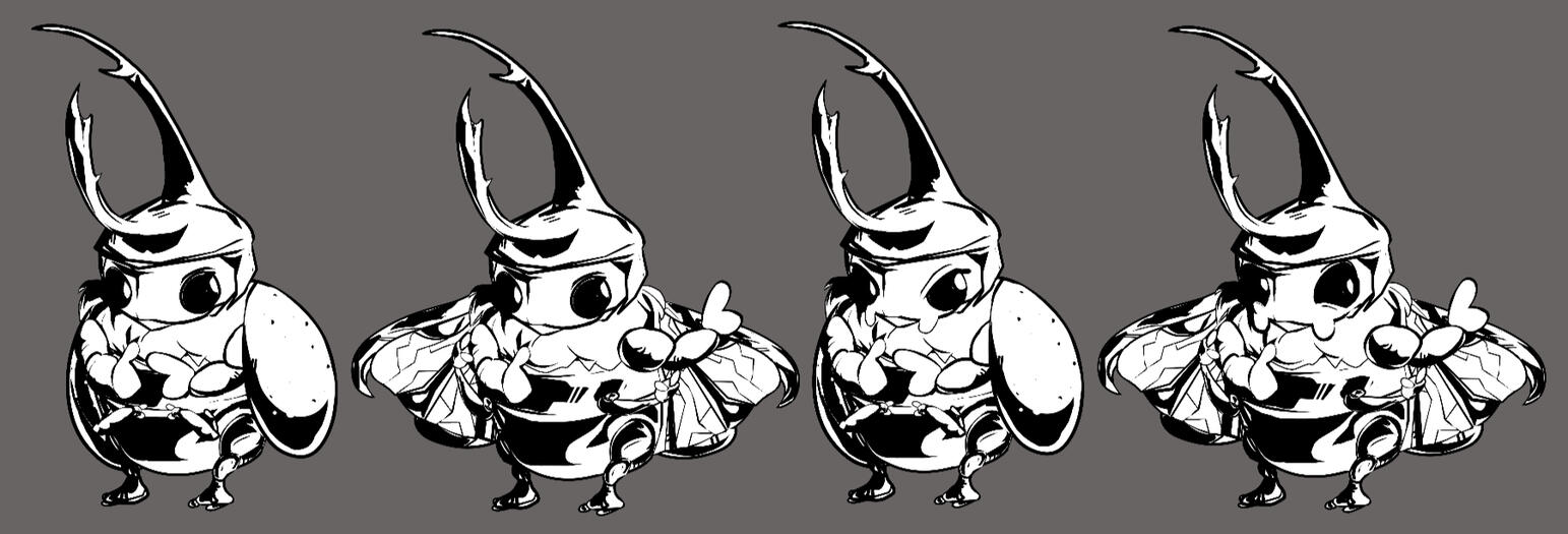 Beetle character design First iteration