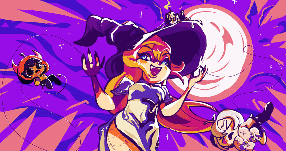 Spooktober VN Game jam Cover art!